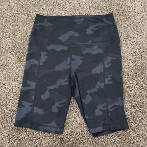 Yogalicious black camo biker shorts